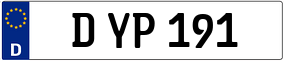 Trailer License Plate